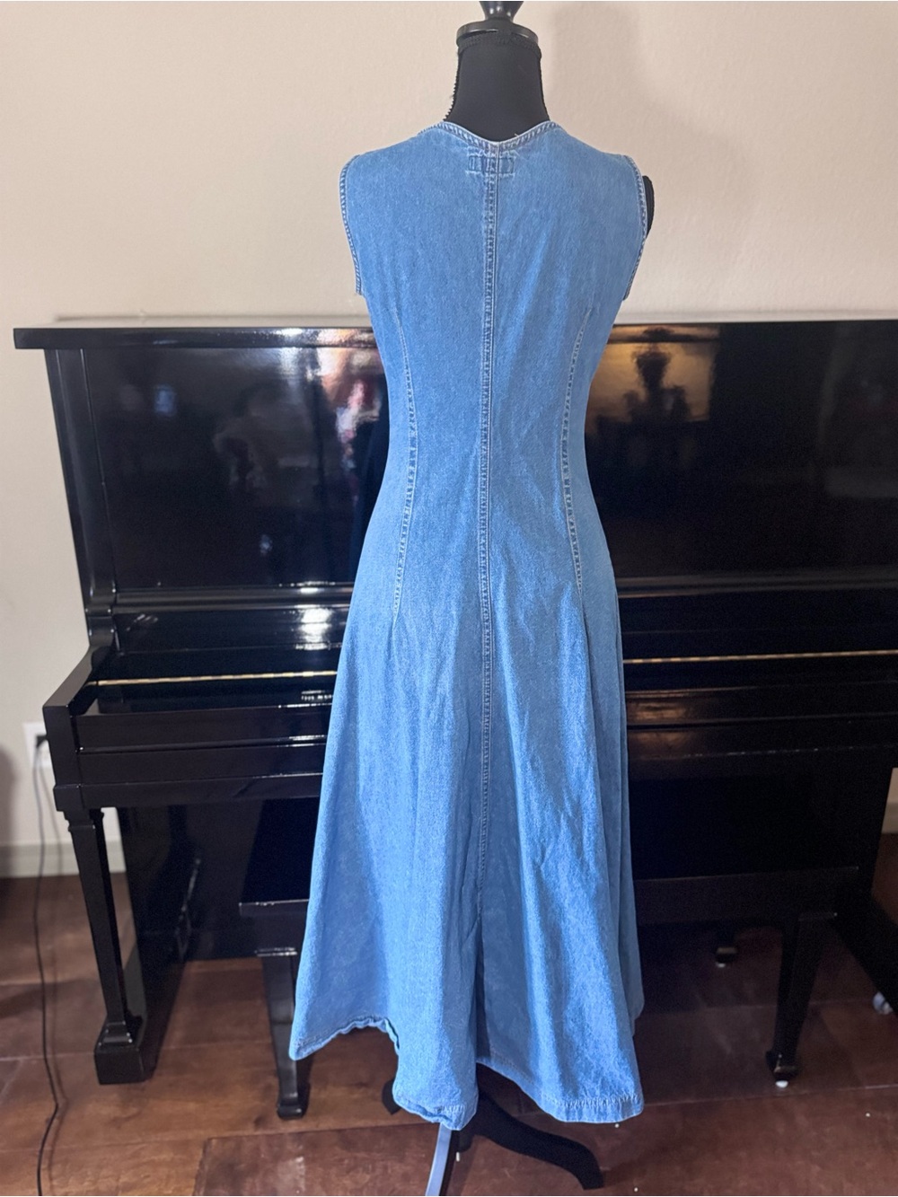 vintage 1990s Espirit sleeveless denim dress - Picture 6 of 10